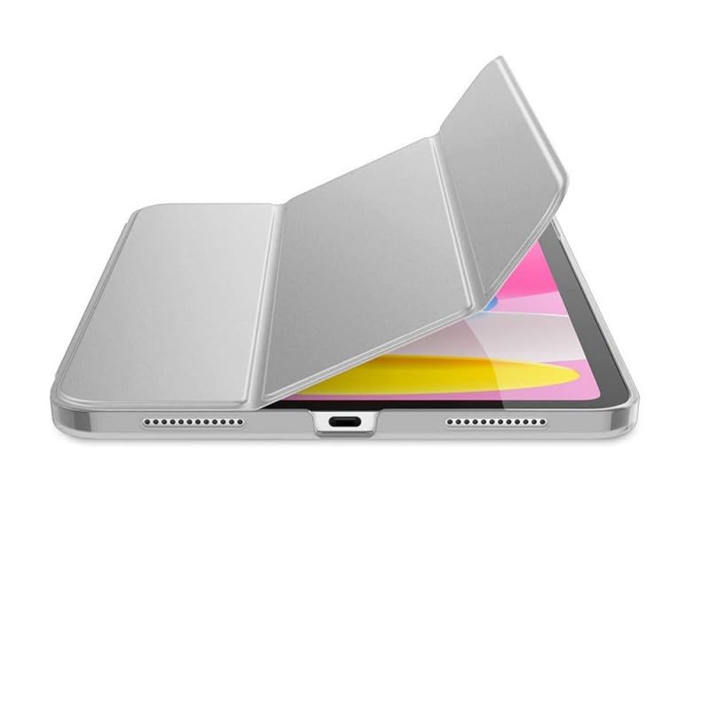 Rabat avec Support iPad 10.9 et 11 A16, Protection Intégrale Grise