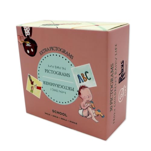 Ciha Juegos de cartas escolares de adición de pictogramas