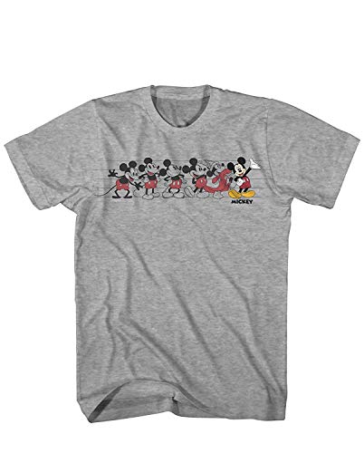 Mickey Mouse Music Evolution Graphic Tee Classic Vintage Disneyland World Mens Adult T-Shirt