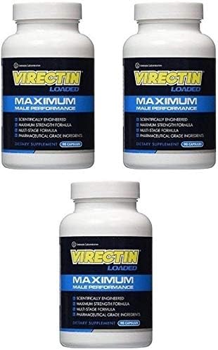 Virectin Loaded 3 x 90 Capsules - Maximum Male Performance - Free Shipping