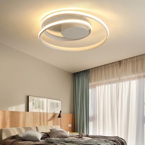 Lámpara de techo moderna LED regulable con mando para dormitorio y salón