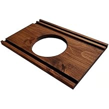 Nest Thermostat Decorative Wall Plate Dark Brown Stain