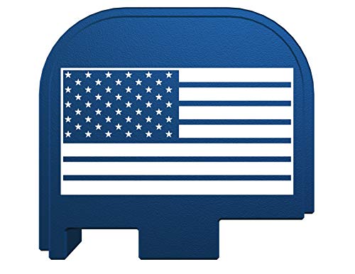 Rowe Tactical Rear Slide Cover Plate for Glock - Blue American Flag - for Glock 43-43x-48