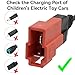 Tosiicop 6V Battery Charger for Kids Ride On Car Toy - 6 Volt Electric Bumper Cars Chargers for Power Wheels ATV Quad SUV Jeep Riding Car Toy Replacement Chargers Adapter Accessories Red