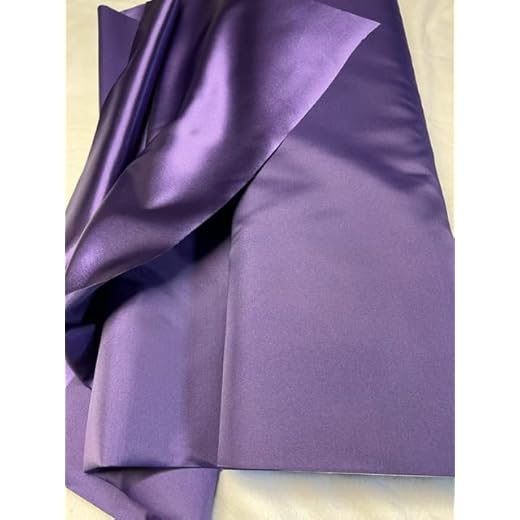 tissu DOUBLURE Satin VIOLET MAUVE au metre largeur 150 cm