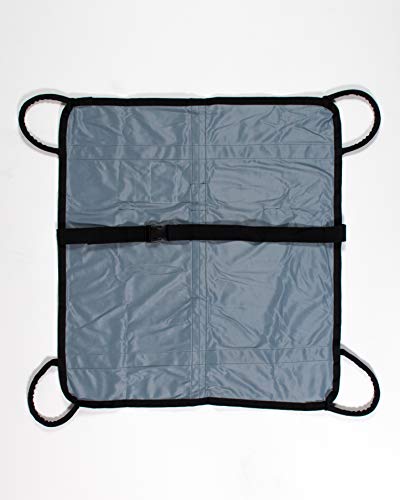 Patient Aid Portable Stretcher and Gurney with 4 Padded Lifting Straps, 35\" x 39\" Emergency Lift Transfer Sheet with 600 lbs Weight Capacity, Gurney Stretcher for Lifting Persons, Pets, and More