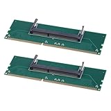 Vynetra 1 Paar DDR3 Notebook Laptop auf Desktop Speicher SO DIMM auf DIMM Adapter, einfache Installation und universelle Kompatibilität RAMs Adapter