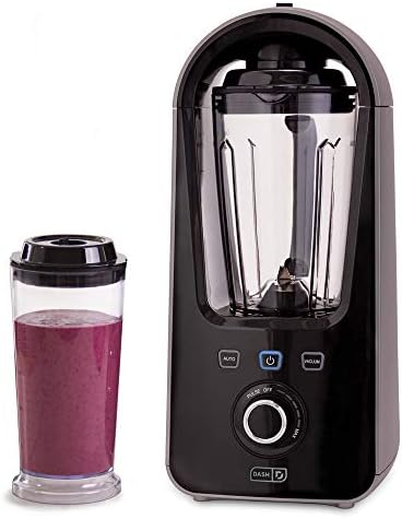 Dash Vacuum Sealer + Blender with Stainless Steel Blades for Juices, Coffee Drinks, Frozen Cocktails, Smoothies, Soup, Fondue & More, 1.5L - Graphite
