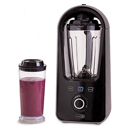Dash Vacuum Sealer + Blender with Stainless Steel Blades for Juices, Coffee Drinks, Frozen Cocktails, Smoothies, Soup, Fondue & More, 1.5L - Graphite