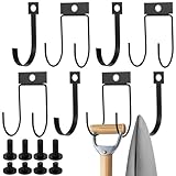 Otoolling 8 Pcs Storage Shed Hooks Shelf Accessory Outdoor Sheds Storage Accessories with Bolt Assembly Replaceable Screws Reusable for Outdoor Indoor