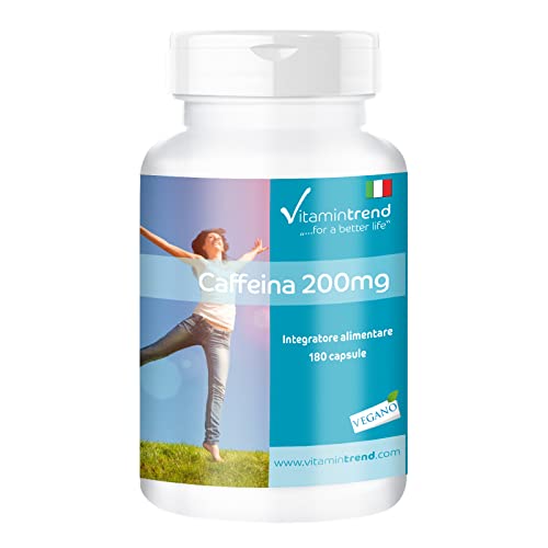 Caffeina Pura Capsule 200mg - 180 Capsule Vegan