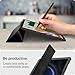 Spigen for Galaxy Tab S9 FE Plus Case (2023), Rugged Armor Pro Protective Tri-Fold Cover and S Pen Holder, 13.1 inch, Black