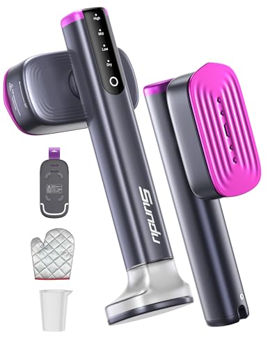 Image of Sundu Travel Steamer for Clothes, Steamer & Iron 2 in 1 with Fast Heat-Up, 1200W Portable Handheld Garment Steamer, 15s Fast Heat-up, (180 ml +100 ml) 2 Water Tanks for Home & Travel(Warm grey)