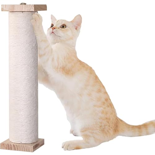 猫 爪とぎ ケージ用猫 爪研ぎ ポール 歯磨き 30cm 猫遊び 麻縄 スクラッチポール 縦置横置 省スペース 家具傷防止 長持ち組み立て簡単