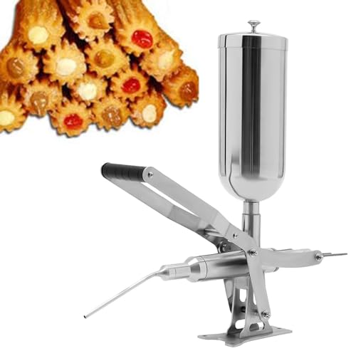 Máquina de llenado manual de acero inoxidable para donas, frutas, ideal para el hogar, restaurantes, cafeterías, panaderías