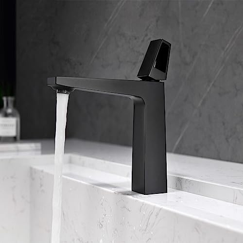 Robinet de salle de bain gris MOCHAMIK pour lavabo encastré et vasque moderne