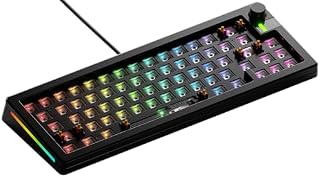 GLORIOUS Gaming GMMK 3 PRO Barebones : kit Clavier personnalisé, molette, Corps alu et Joints modulaires, Clavier 65% (hot swap), Mousse insonorisante, Plaque de Commutation alu, ANSI - Noir