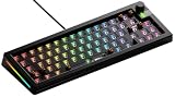 Glorious Gaming GMMK 3 PRO Barebones: klawiatura z gałką, spersonalizowana aluminiowa obudowa, system uszczelek, klawiatura 65% hot swap, pianka dźwiękochłonna, aluminiowy czytnik, ANSI - Czarna