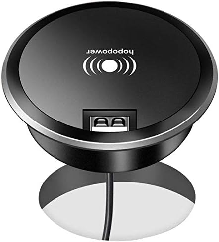 Wireless Charger, hopopower 5W Fast Desk Wireless Charging Pad Stand Compatible with All Qi-Certified iPhone XR/XS/Max/X/8/8 Plus Samsung Galaxy S10/S9/S9+/S8/Note 9/Note 8