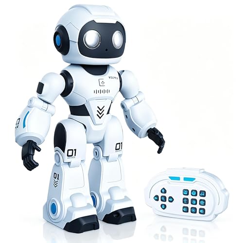 OPTSPTOY Programmable Smart Robot for Kids - Voice Control, Remote Control, Interactive Dancing & Singing, Rechargeable for Boys Girls Ages 3-10
