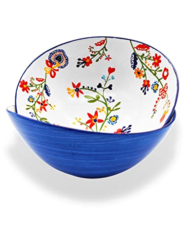 Portuguese Pottery Alcobaça Ceramic Side Dish Serving Bowl Egg Shape