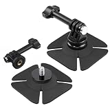 Confezione da 2 supporti adesivi per fotocamera per GoPro Hero 13/Max, Insta360 X5/X4/X3/X2 e DJI Osmo Action, base adesiva flessibile per moto, snowboard e fotocamere sportive