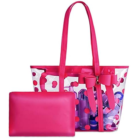 Shidan FL1 Waterproof Clear Tote Bag Travel Beach Handbag Gym Sports Bag Cover