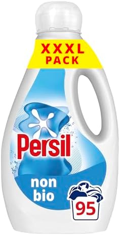Persil Non Bio Laundry Washing Liquid Detergent outstanding stain removal in quick & cold washes tough on stains, gentle next to sensitive skin 95 washes (2.565 L) - View 3