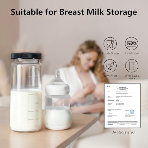 Save 31% on Ruckae 16oz Glass Juice Bottles with Lids & Straws