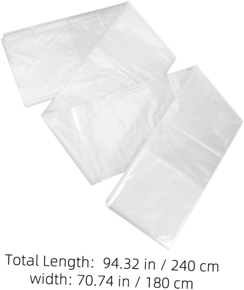 VANZACK 2pcs Heavy Duty Mattress Protector Bags for Full Mattress Thickened Design for Dust and -Term Use Transparent Packing