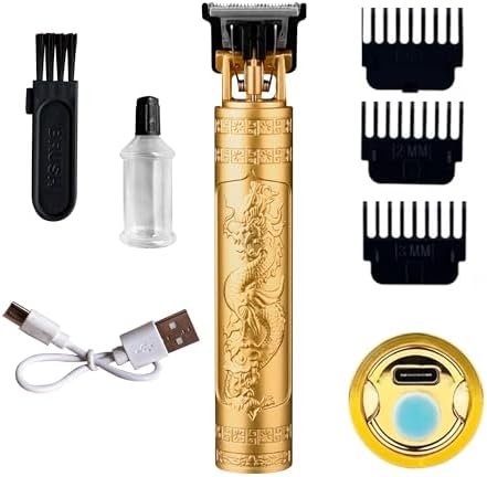 Máquina de Acabamento Dragão Recarregável Sem Fio para Cabelo e B...