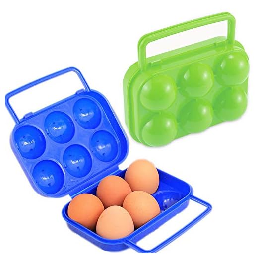 Schneespitze 2 Pièces Portable Porte-Oeufs Plastique,Box Egg,Boîte à œufs Portable Pliable Boîte Oeuf Boîte de Rangement Oeufs Conteneur Plateau d'oeuf
