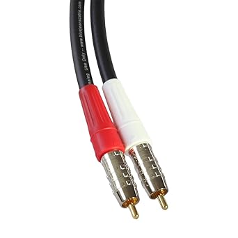 Blue Jeans Cable LC-2 Stereo Audio Cables (Black, 3 Foot)
