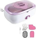 GDAFF 4000ml Baños de Parafina Cera Baño, Calentador de Parafina para Manos y Pies con Máquina Accesorios, Alimenta la Piel con Humedad Parafina Baño de Cera Máquina Pink