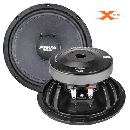 Image of PRV AUDIO 8 Inch Midrange Speaker 8MR600X, 600 Watts, 8 Ohm, 2 in Dual Layer Voice Coil, Pro Audio Speaker (Single)
