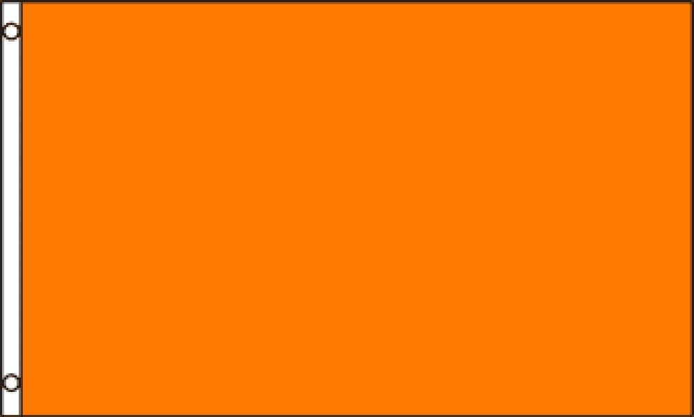 Orange Solid Color Flag (Premium Quality Polyester), 3' x 5'