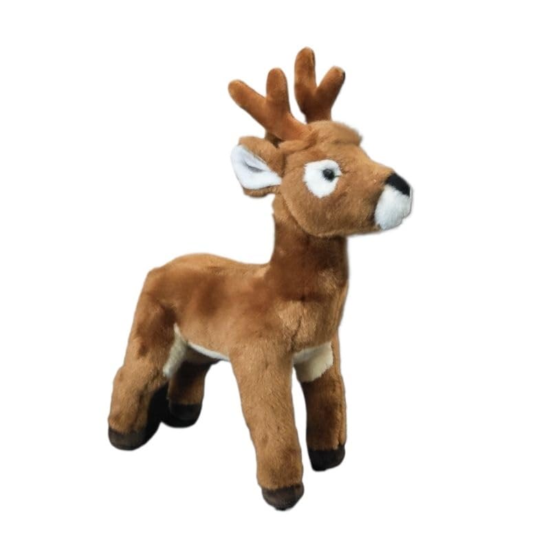 Cerf en peluche douce muntjac réaliste cadeau éducatif parfait
