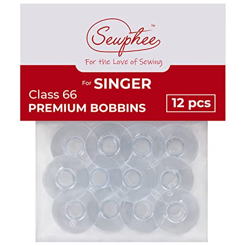 12Pcs Bobbins For Singer Sewing Machine – Class 66 Plastic Bobbins #TOP6