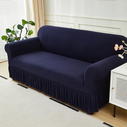 Housse de canapé extensible tout compris facile à installer pour salon