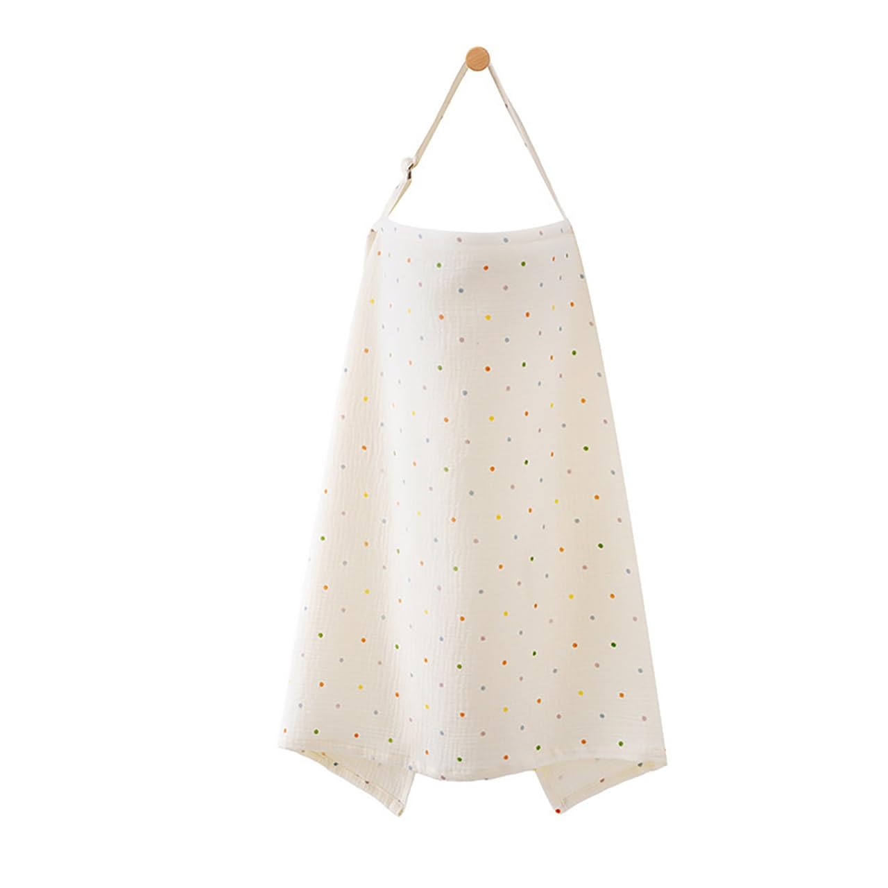 Muslin Nursing Covers For Breastfeeding,Breast Feeding Cover,Privacy Breast Feeding Cover With Arch Neckline For Mom,Soft 360° Coverage Breathable Lightweight Apron For Privacy Shield,24.4x37.4in(O)