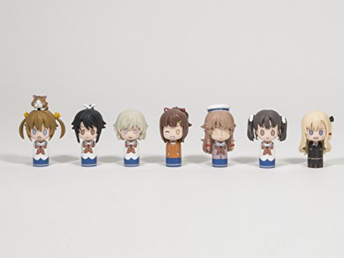 Coffret High School Fleet Kokeshi haut de gamme avec 7 figurines d'art
