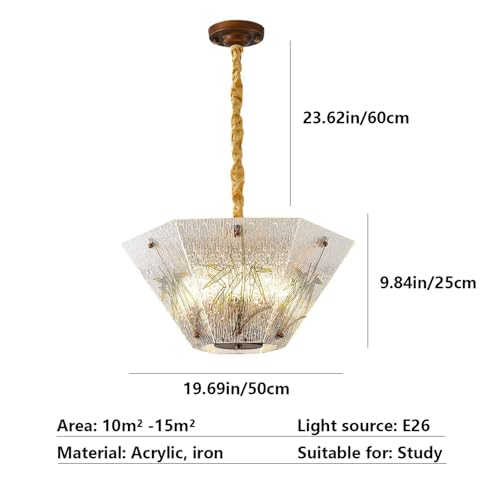 Suspension de chambre créative multi-têtes luminaire cuivre