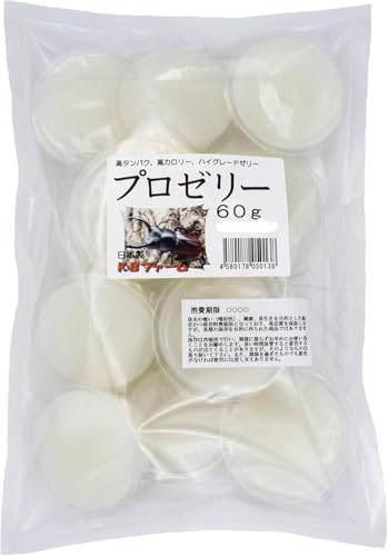 KBファーム プロゼリー (60g 15個入り) 高たんぱく カブトムシ・クワガタ用