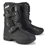 VPR Bottes de motocross pour enfants homologuées CE MX Enduro Bottes de moto avec semelle de protection antidérapante pour jeunes Quad Dirt MX Bottes, Noir , 34 EU