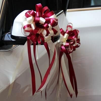 50pcs 14 Colors Lovely Baby Shower Big Pull Bow Ribbon Wedding Birthday Party Decor Gift Packing Car Door Decor Flower Ribbons (9)