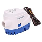 Trintion Automatische Bilgepumpe Tauchpumpe 12 V, 1100GPH/70LPM mit Schwimmschalter Elektrische Wasserpumpe Flüssigkeitspumpe