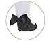 Baby Emporio-Baby Girl Sparkle Tights-Shoe Look-Satin Front Bows-Anti Slip (6-12 Months, Black-Heel Bow)