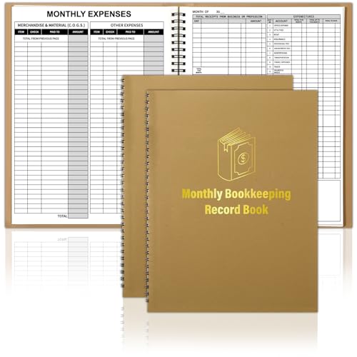 Carnet de comptabilité mensuel suivi du budget valeur nette pour petite entreprise