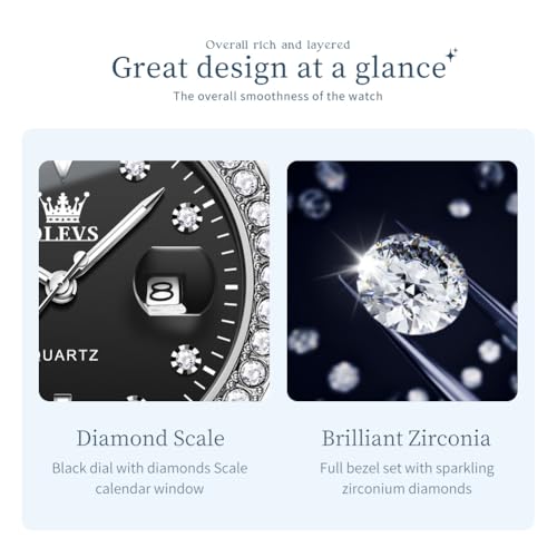Image of OLEVS Quartz Watch Women Silver Stainless Steel Waterproof Luminous