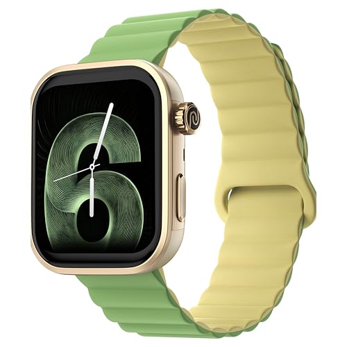 Image of Noise Pro 6 Smart Watch:Intelligent AI, Endless AI Watch Faces, AI Companion, 1.85 inch AMOLED, EN2 Processor, Nebula UI 2.0, Emergency SOS, Compatible with iOS & Android(Magnetic Lime)